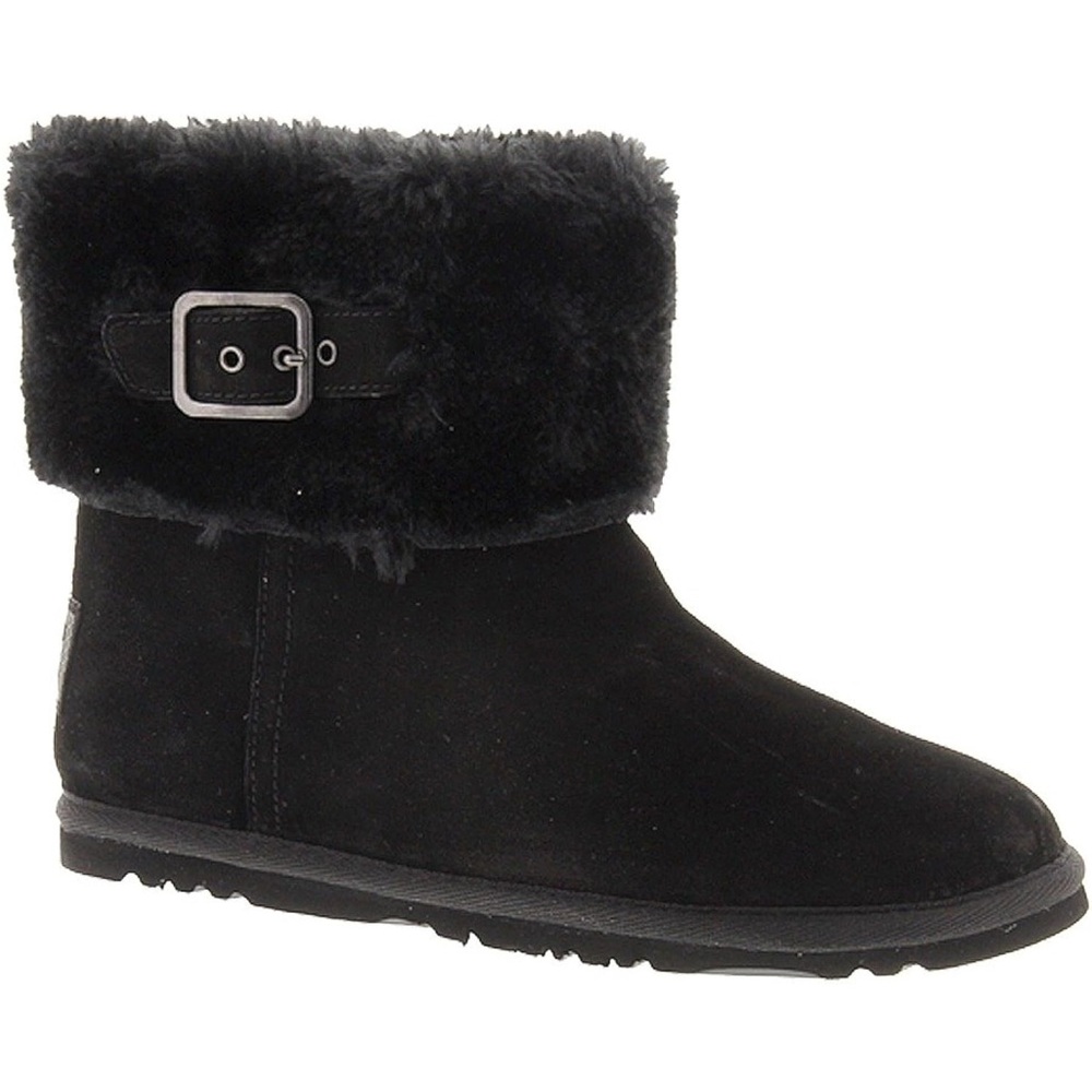 Skechers Star shooter - skyward  Black Fur-Trimmed Winter Boots